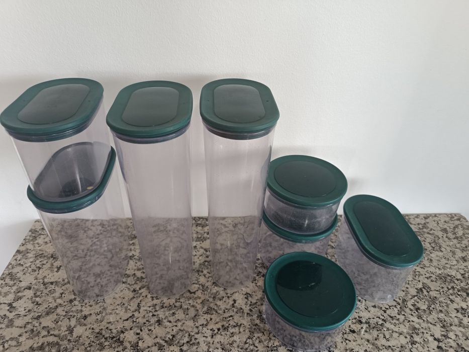 Conjunto 8 caixas Tupperware
