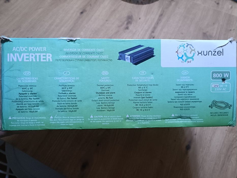Xunzel Inversor 24v DC para 230v AC