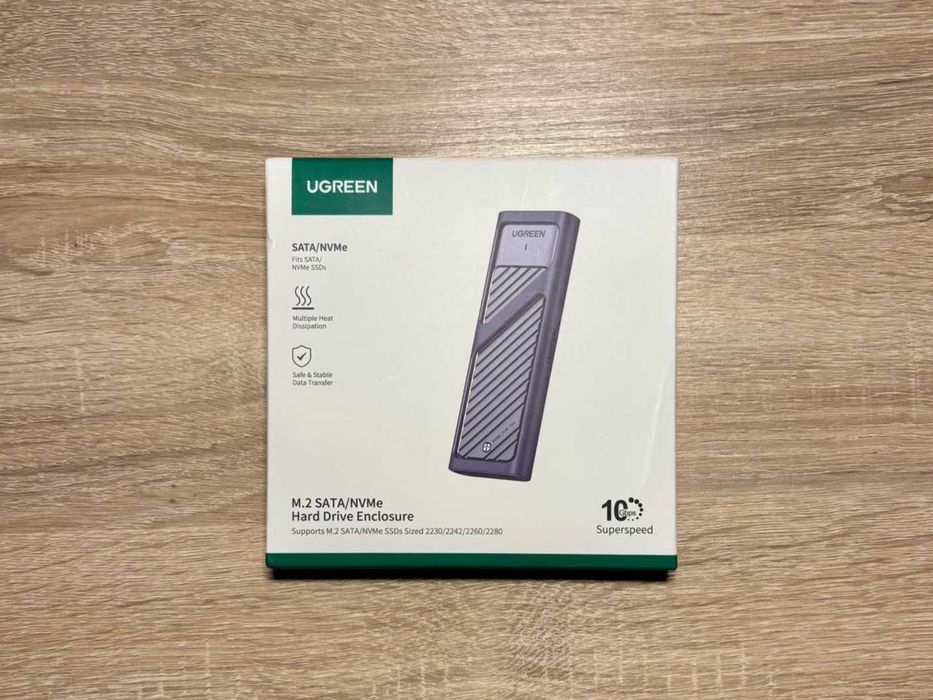 UGREEN M.2 NVMe & SATA SSD Кишенька (USB 3.2 Gen2, 10Gbps)