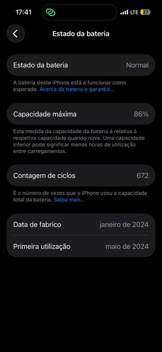 Iphone 15 128GB (Ótimo Estado)