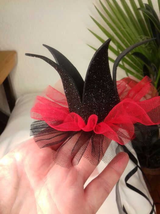 Корона и волшебная палочка Красная Черная Набор принцессы на праздник