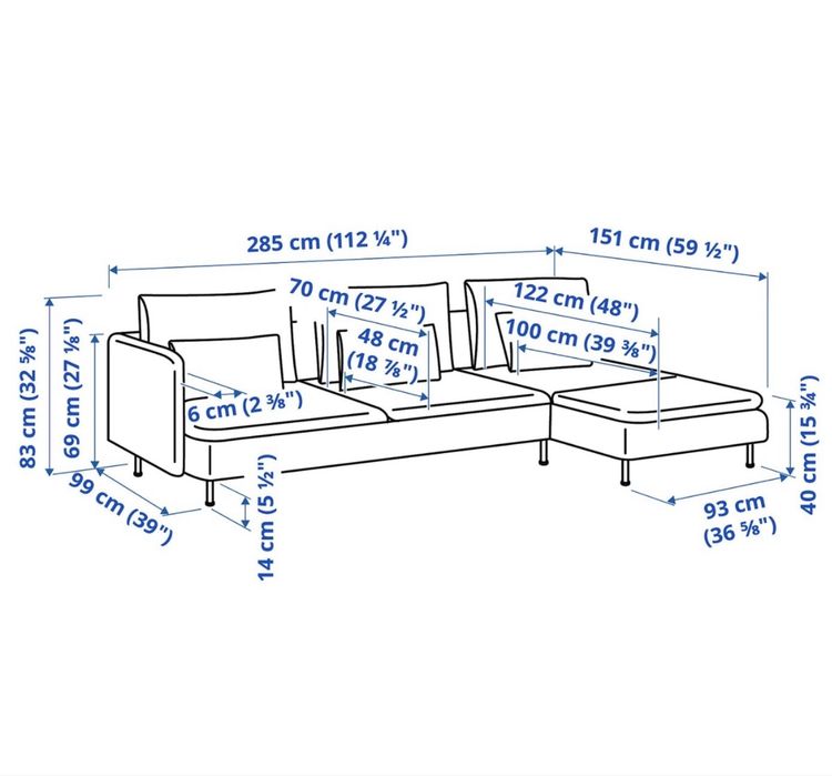Narożnik sofa Soderhamn ikea