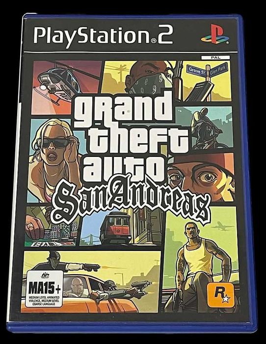 Grand Theft Auto San Andreas PS2 PAL *Manual sem Mapa*