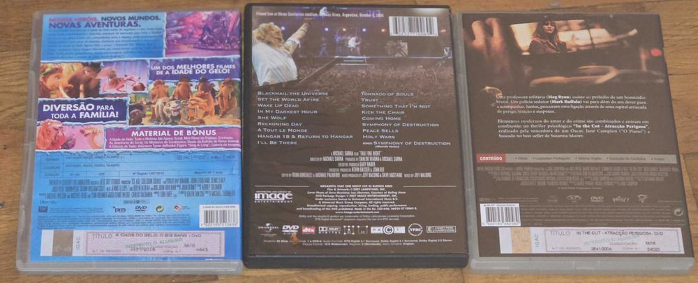 3 dvds para venda (originais com selo rosa)