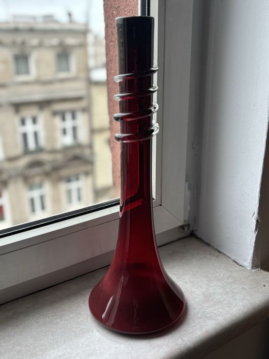 Wazon Tarnowiec Słuczan-Orkusz szklo prl