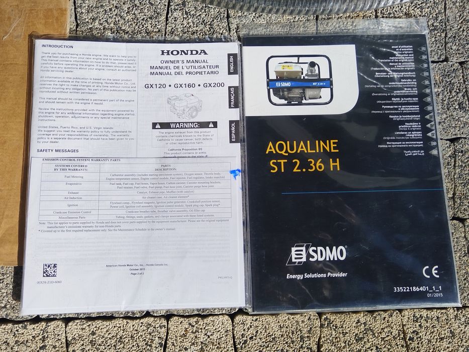 Pompa spalinowa  Honda SDMO