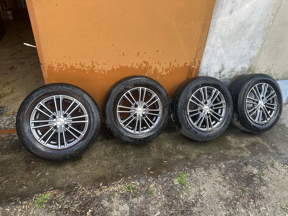 Продам диски легкосплавні з шинами, 185/65 R14 літні / 4х108 / DIA 63.4