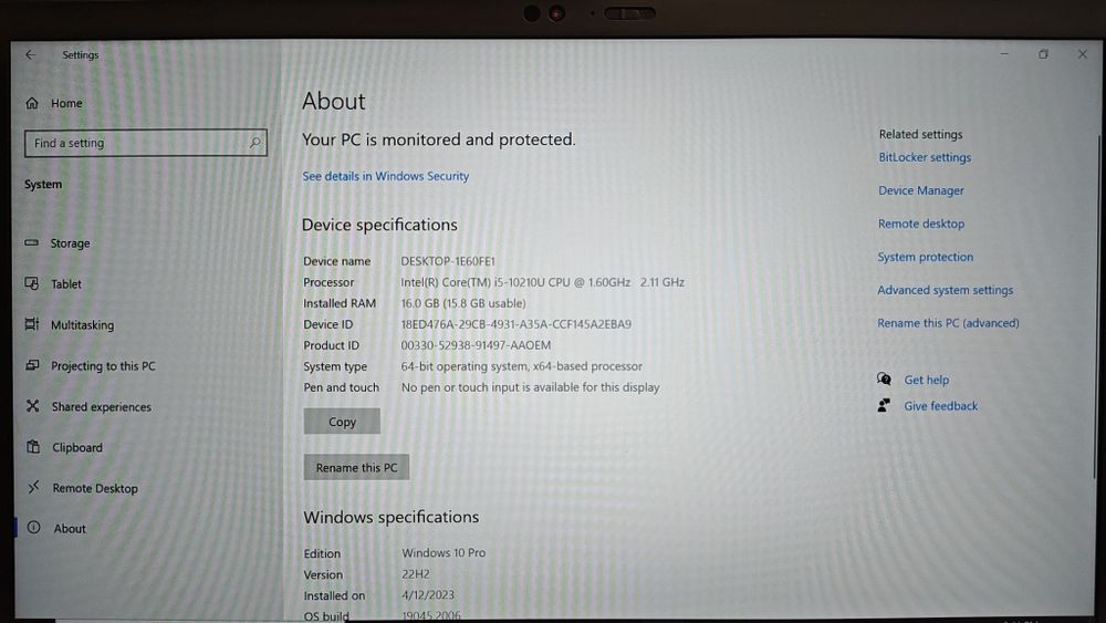 Lenovo ThinkPad X1 Carbon 8th Gen 14" - i5-10210U 16GB RAM dysk 512GB stan idealny nowa bateria