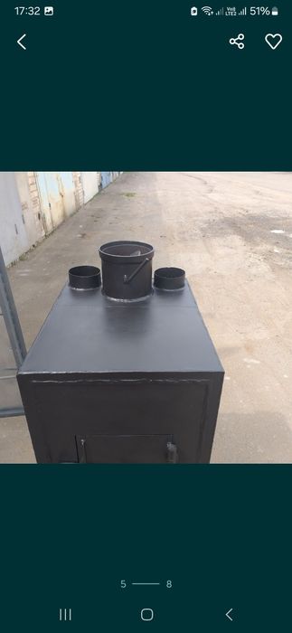 Буржуйка ( теплогенератор ) повітряного опалення 15кВт . Котел.