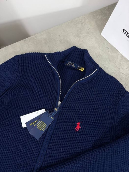В’язаний зіп кардиган Polo Ralph Lauren/ теплий зіп світшот поло ральф лаурен/ кофта на замке/ кофта на блискавці/ зіпка