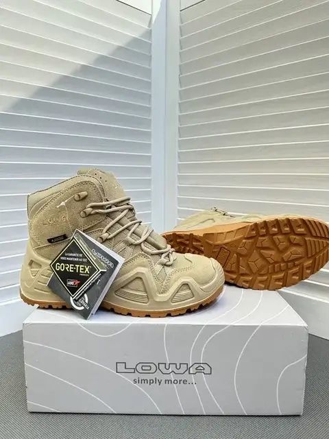 Трекинговые ботинки Lowa Zephyr GTX® MID TF, Coyote OP Военные берцы Gore-Tex Тактическая обувь