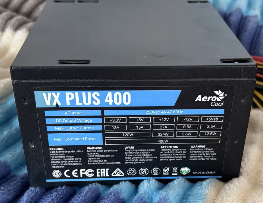 Блок живлення до ПК Aerocool vx plus 400, 400 вт