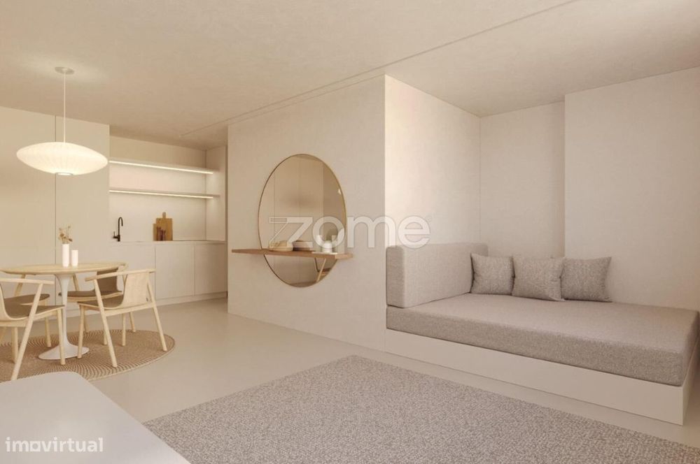 Apartamento T0 Novo c/ Varanda e Arrecadação na Rua Machado Vilela