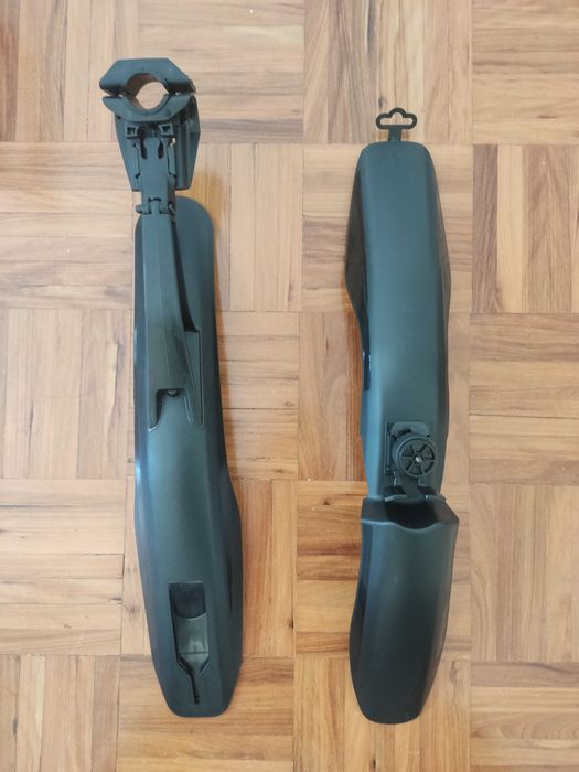 Guarda-lamas Dianteiro e Traseiro para BTT, Rígido, Preto, 26" - 27,5" - 29" | ROCKRIDER, COMO NOVO