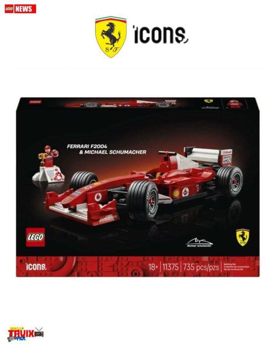 LEGO Icons 11375 Ferrari F2004 & Michael Schumacher Формула-1