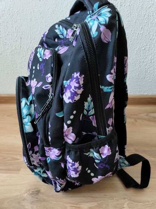 Plecak coolpack czarny w kwiaty