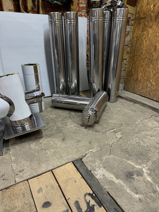 Дымоход. Утеплені труби для димохода з нержавійки та оцинковки Сендвіч