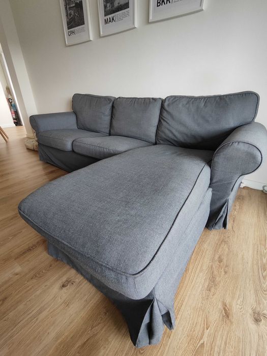 Sofá  Chaise Longue IKEA Ektorp 3 lugares
