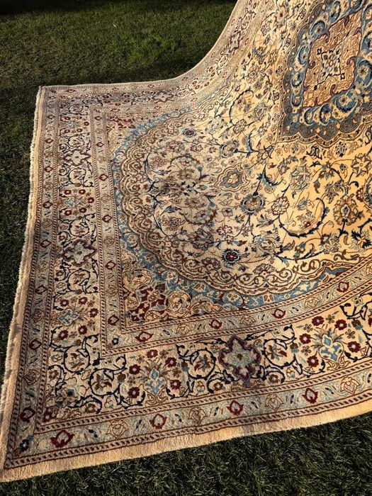 Dywan Perski Tkany kaszmirowy + jedwab Iran Nain 350x250 gal.18 tyś