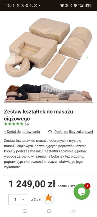 Zestaw kształtek do masażu dla kobiet w ciąży