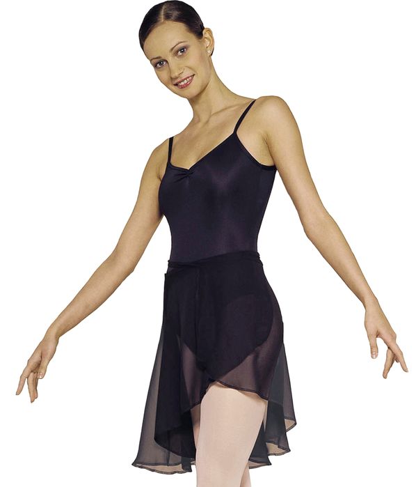 Шифонова юбка спідниця доя танців танцев гімнастики чорна універсальни