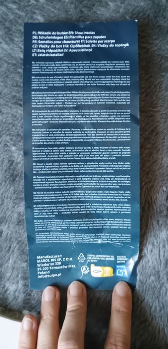Wełniane wkładki do butów 23-25 2 pary
