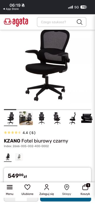 Biurko i krzeslo obrotowe