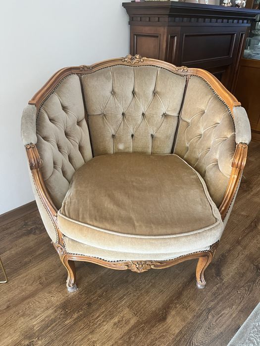 Komplet wypoczynkowy w stylu ludwikowskim wypoczynek fotele ludwik