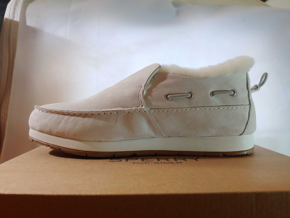 Зимние мокасины SPERRY Moc-Sider, нубук, натуральный мех, 44 EU