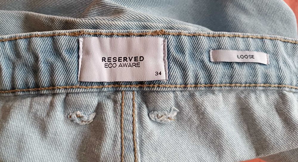 Spodnie męskie  jasny jeans RESERVED LOOSE 34