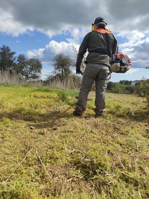 Serviço de roçadora, limpeza de terrenos, entre outros