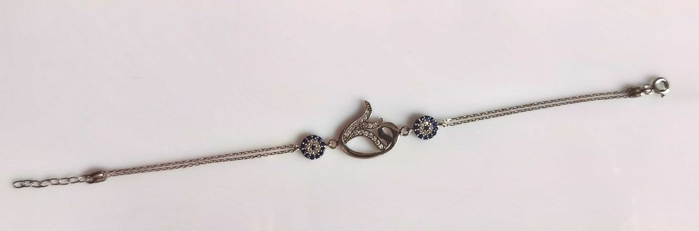 Wyjątkowa srebrna bransoletka TURECKI TULIPAN P925