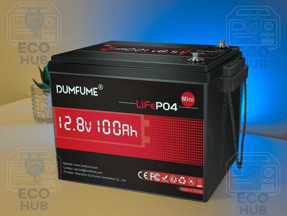 !ОСТАННІ!Акумулятор DUMFUME 12V 100Ah LiFePO4 (Redodo/volt/datouboss)