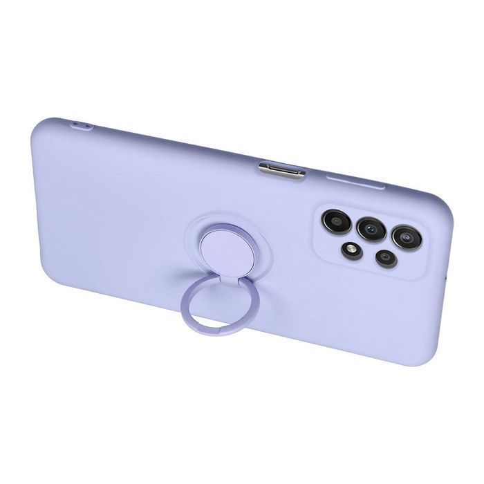 Futerał SILICONE RING do SAMSUNG S25 Plus fioletowy