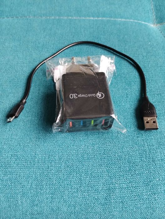 Зарядное устройство телефона Quick Charge 3.0 + кабель USB-mikro usb