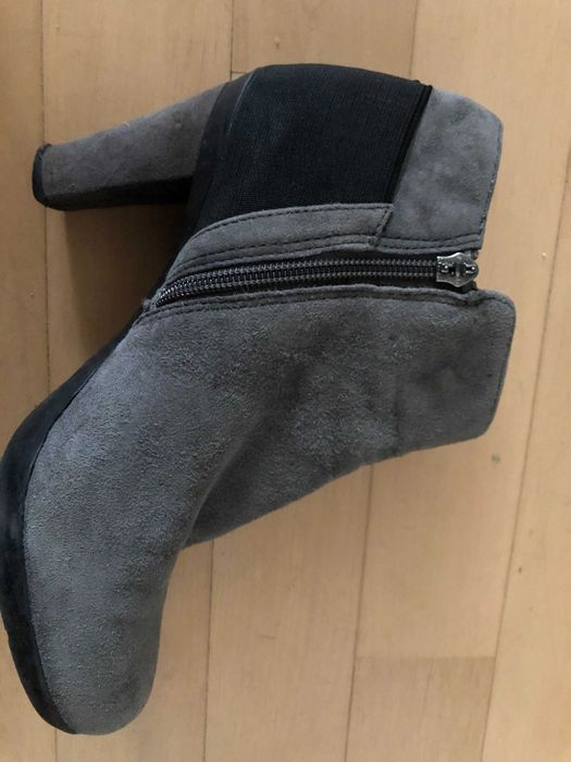 Botki Geox Respira, zamsz, szare, 37,5 (pasują na 38)