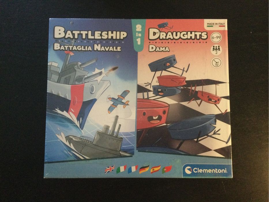 NOVOS- 2 JOGOS - Temas educativos e Batalha Naval+Damas (selados)
