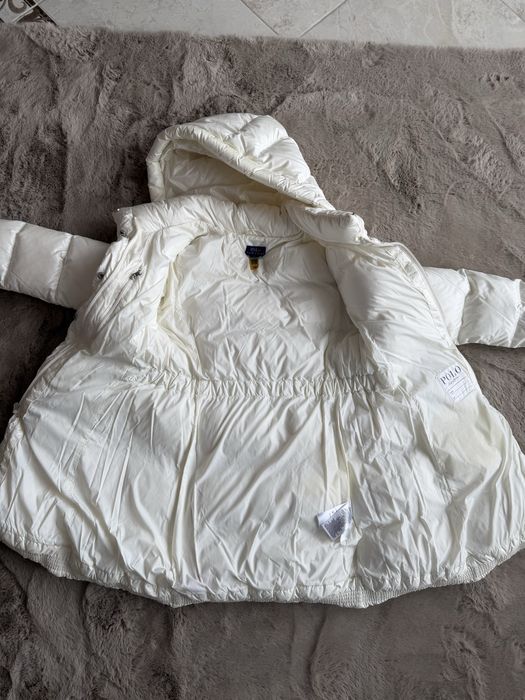 білий плащ polo ralph lauren дитяча