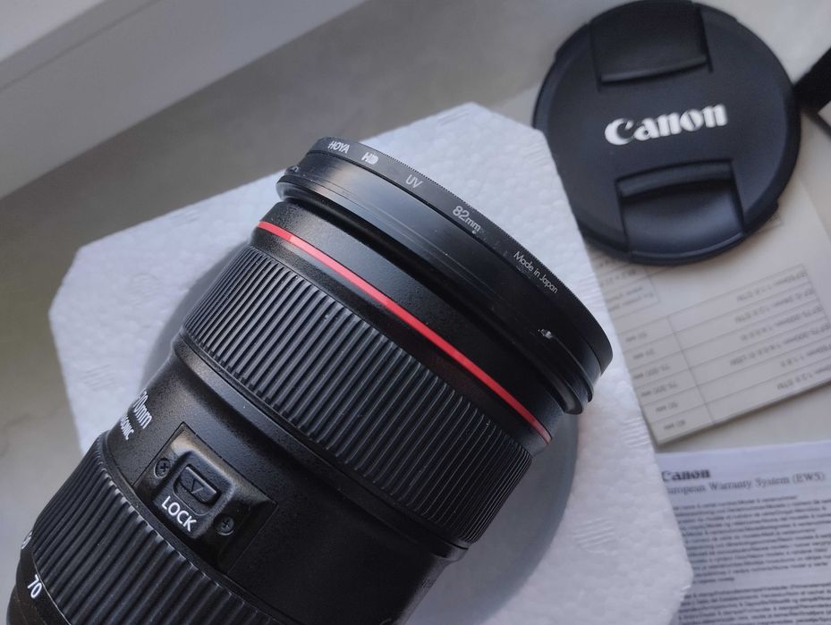 Canon EF 24-70 mm f/2.8 L II USM 2 версія +Фільтр HOYA HD, Коробка