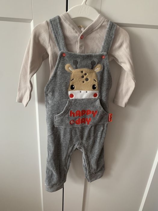 Komplet Body+spodnie na szelkach Fisher-Price Cool Club 74cm