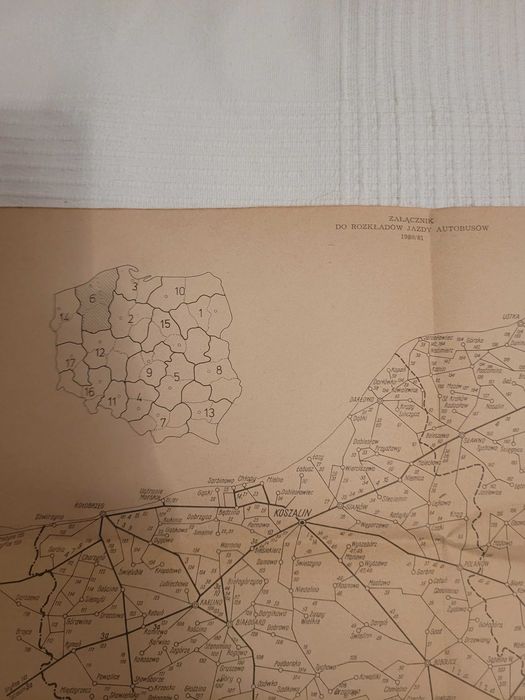 Mapa połączeń autobusowych