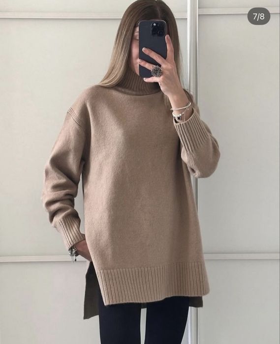 H&M свитер с разрезами