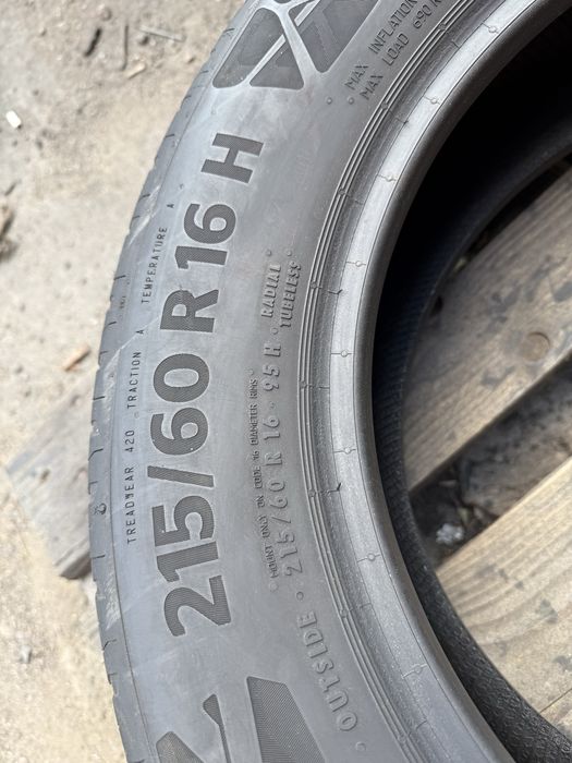 215/60 R16 Continental EcoContact 6 /2022рік/літо/4шт./Чехія