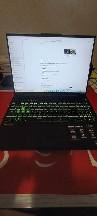 Asus TUF Gaming F16 FX607V intel i7-13620h 16GB RAM SSD 512GB