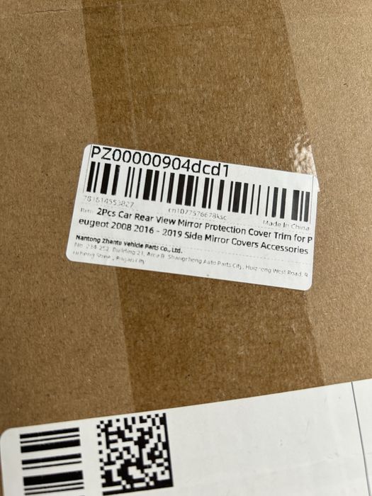 Capa proteção espelho Peugeot 2008