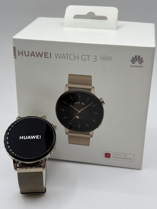 Huawei Watch GT3 42mm MIL-B19 Gold Steal Halogsm Piotrkowska 19