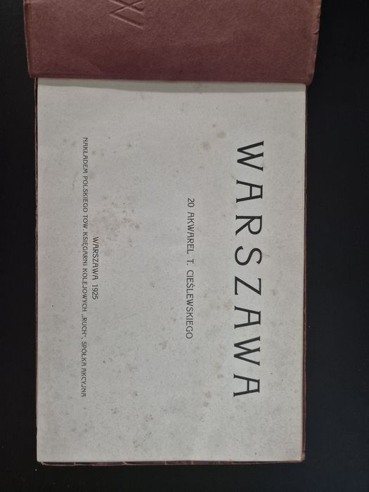 Warszawa 20 akwarel T. Cieślewskiego