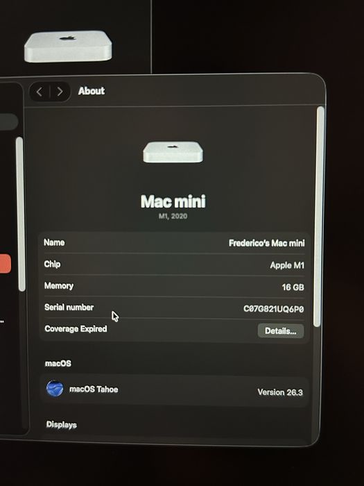  Mac Mini M1 • 16GB RAM • 1TB SSD – Como Novo / Impecável