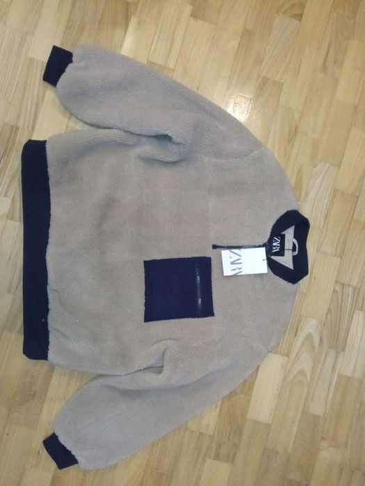 Анорак деми куртка тедди шерпа меховушка Zara для мальчика