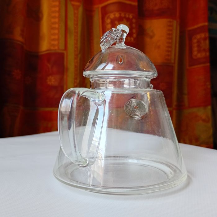 Стеклянный заварник чайник, б/у